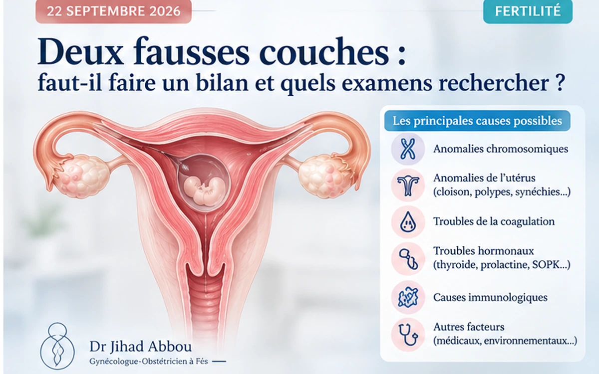 Deux fausses couches : faut-il faire un bilan et quels examens rechercher ?
