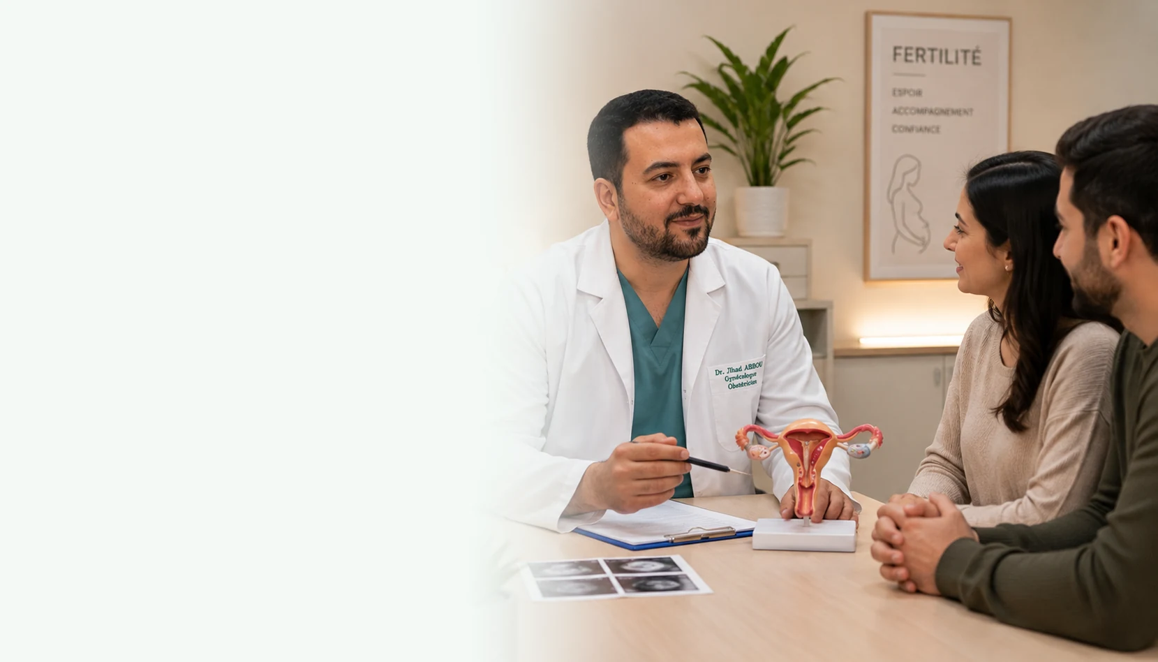 Illustration of a fertility consultation
